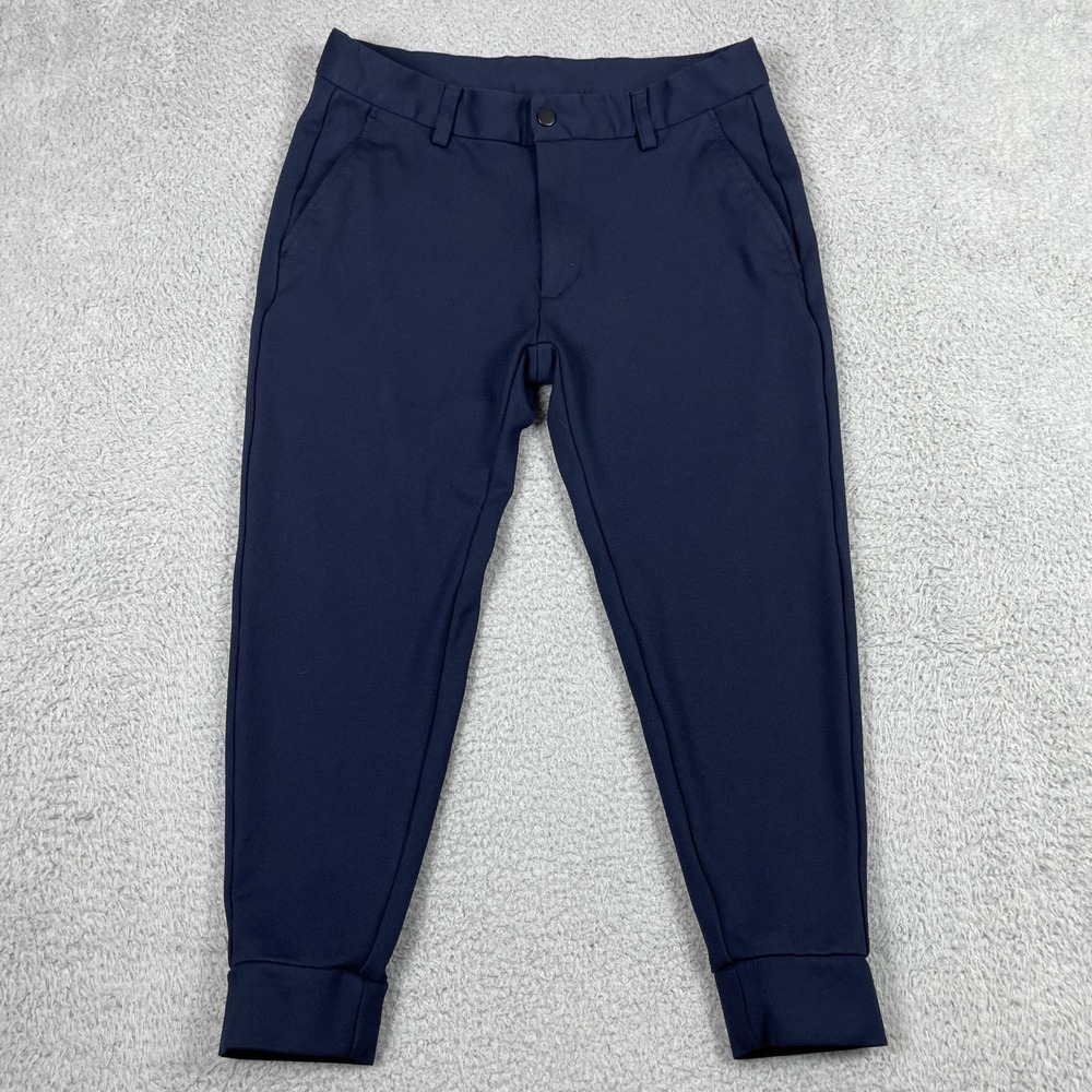Under 5'10 Tyson Performance Jogger Pants Mens 30x24 Navy Blue Stretch U510